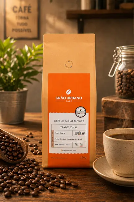 Café Tradicional Grão Urbano 250g torrado e moído